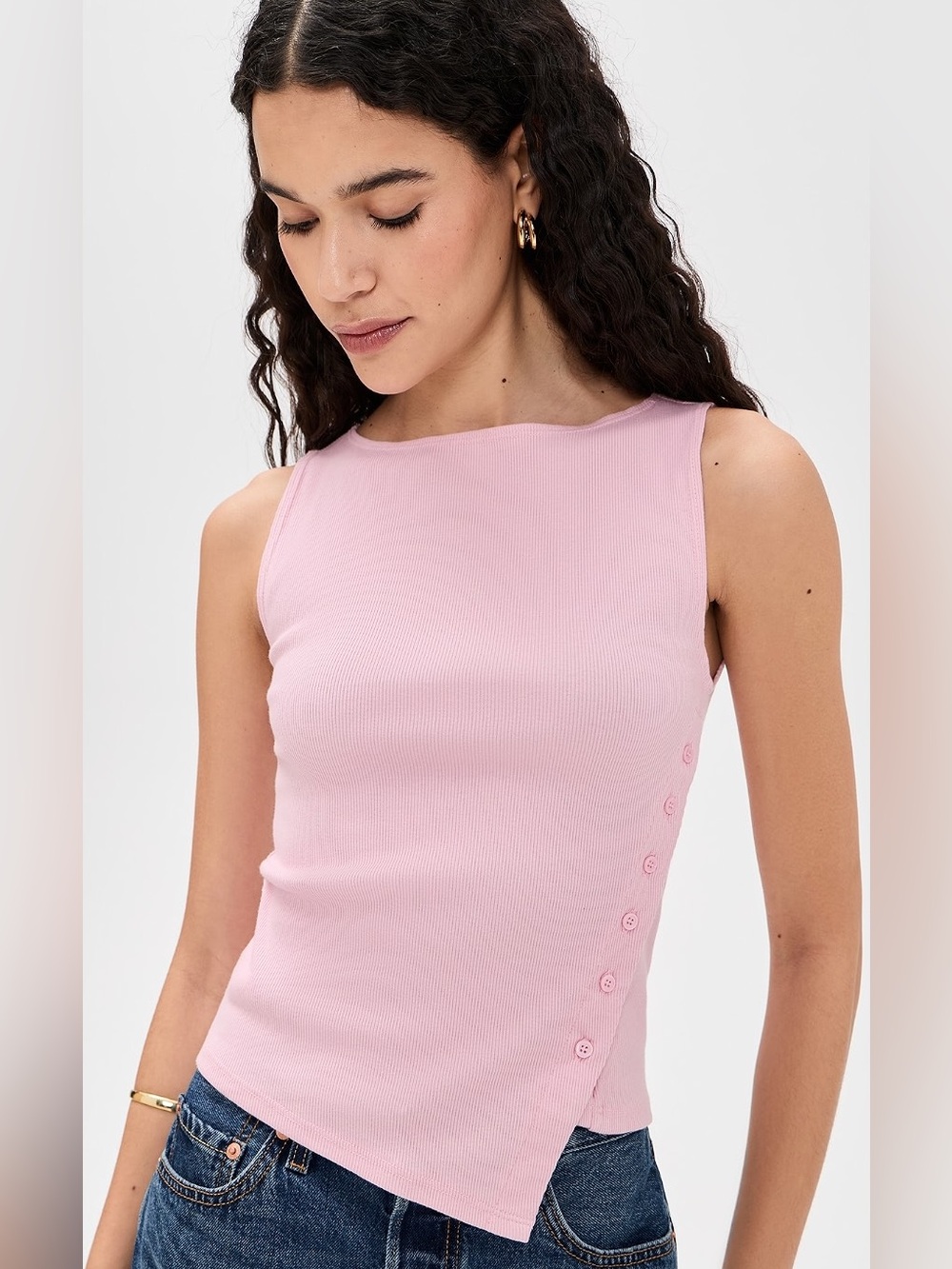 Reformation Hudson Knit Top in pink